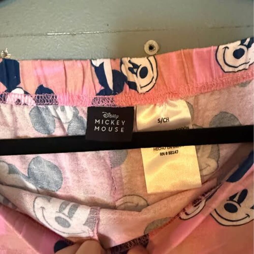 New Disney Mickey Mouse Pink pajamas Size S - Picture 4 of 4
